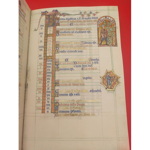 247 - Rare facsimile of The Peterborough Psalter together with the Commentary to the Facsimile Edition. Th... 