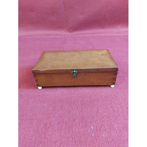 281 - Vintage writing box with inkwell and sander/blotter as shown.