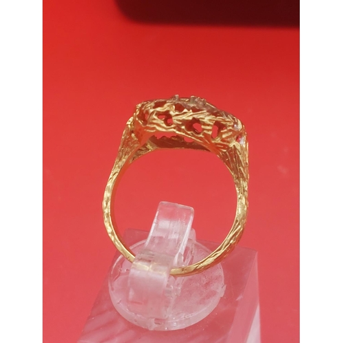 36 - 18ct gold ring and necklace