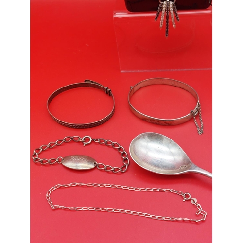 71 - Collection of hallmarked silver items.