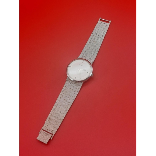 85 - Hallmarked silver Longines wristwatch.