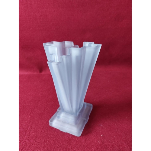 295 - Glass Art Deco style vase.