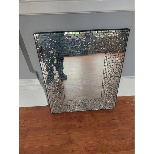 314 - Mirror with mosaic design height 28