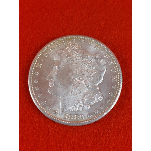 114 - 1880 Silver Dollar. S