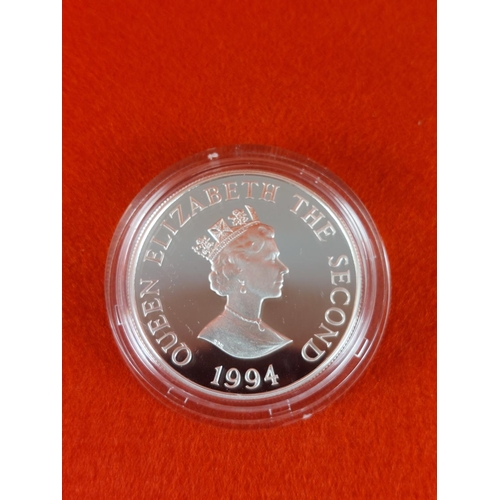 147 - Silver proof 1994 Alderney �2 coin.