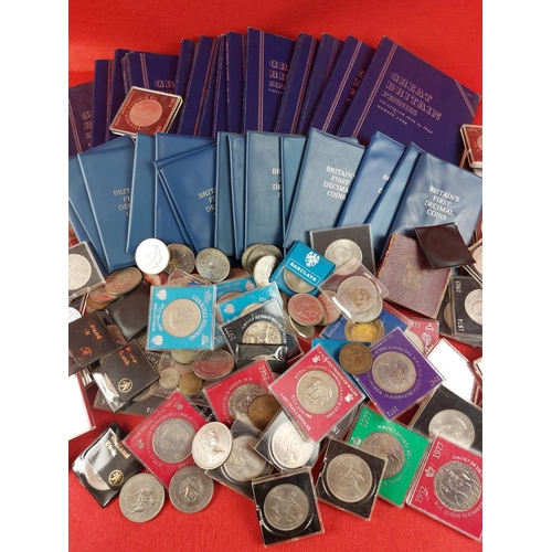 164 - Large collection of British coinage including crowns.