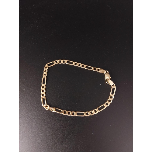 19 - 9ct gold bracelet 3.9 grams