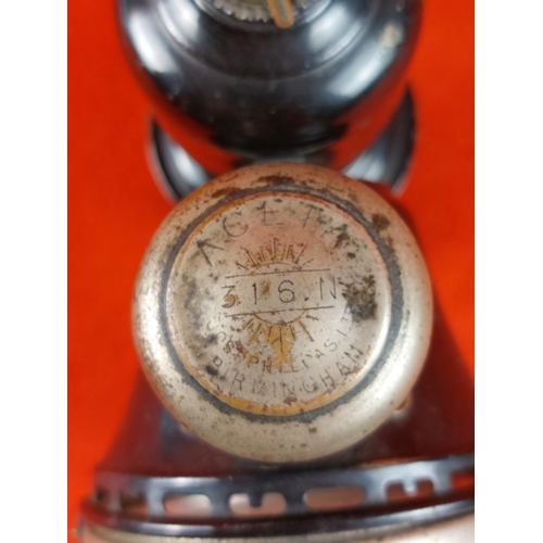 190 - Joseph Lucas Ltd Aceta 316N carbide bicycle lamp.