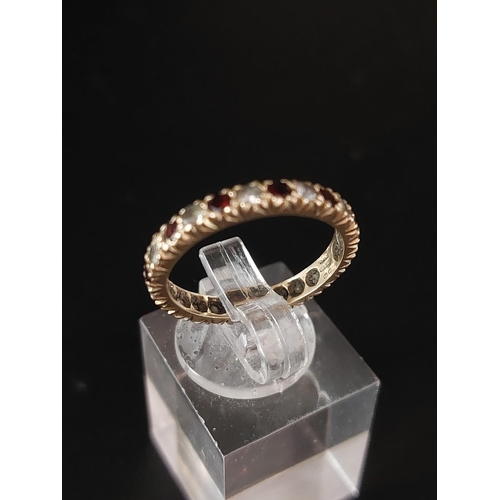 2 - 9ct gold ladies ring size O