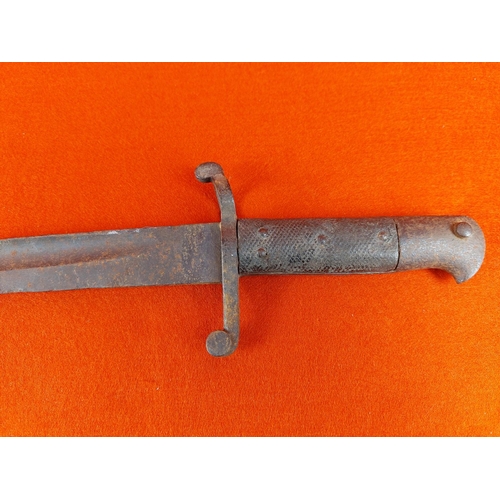 207 - Bayonet, possibly french. Blade length 23