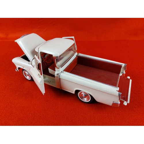 215 - ERTL 1955 Chevrolet Pickup Truck. Scale 1:18.