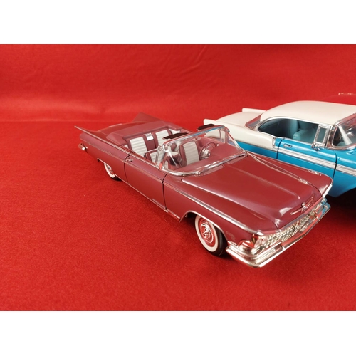 221 - 3 x Road Signature models. 1956 Chevrolet Bel Air, 1959 Buick Electra, 1964 Mercury Marauder. Scale ... 