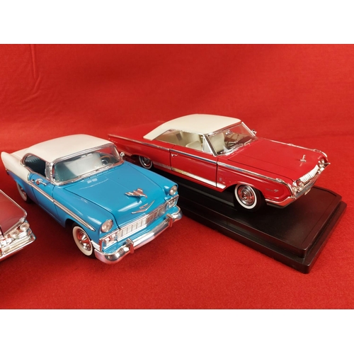 221 - 3 x Road Signature models. 1956 Chevrolet Bel Air, 1959 Buick Electra, 1964 Mercury Marauder. Scale ... 