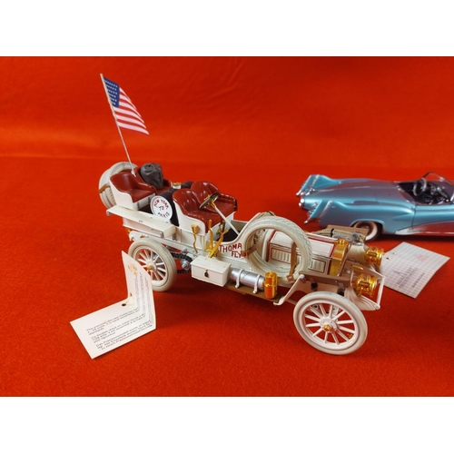 231 - Collection of 3 Franklin Mint Scale 1:24 including the Thomas Flyer winner of The Great Race.