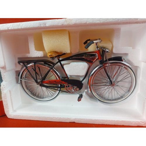 246 - Schwinn Black Phantom die cast model in original box by XONEX International Inc. Scale 1:6.