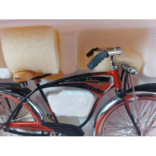 246 - Schwinn Black Phantom die cast model in original box by XONEX International Inc. Scale 1:6.