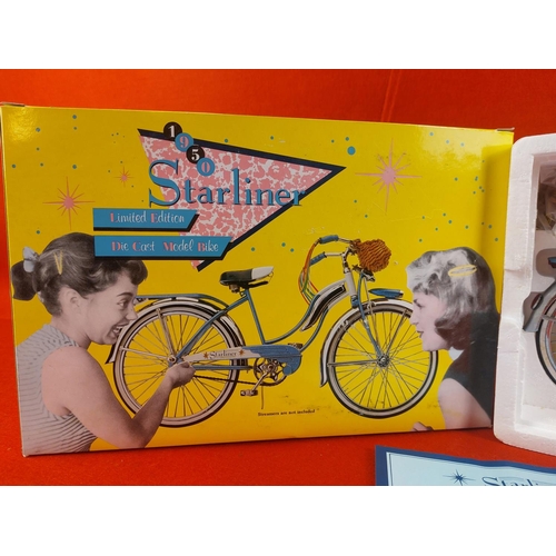 247 - 1950 Starliner Limited Edition die cast model bike. In original box by XONEX. Scale 1:6.