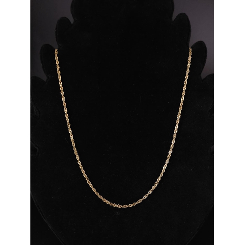 25 - 9ct gold necklace 3.5grams length 48cm