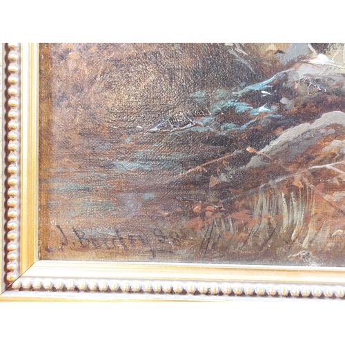 271 - Original painting of a mountain scene with bulls. 20