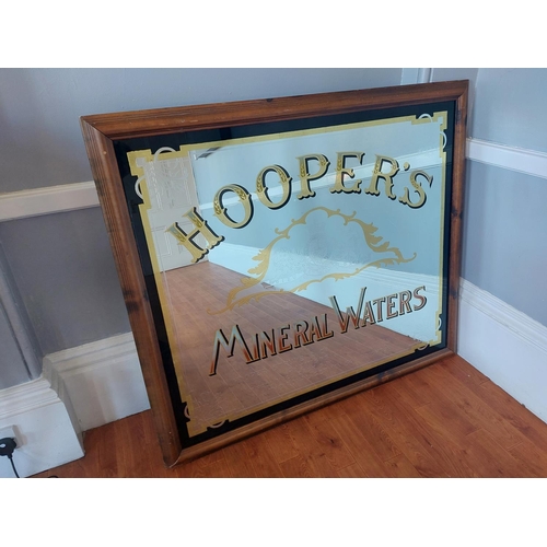 280 - Stunning large Hoopers Mineral Water Chemist mirror with beautiful etching. Mirror is etched Hooper ... 