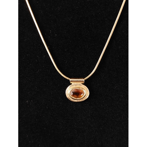 30 - 9ct gold necklace with pendant 3.5 grams