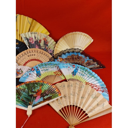 316 - Collection of fans from various countries.