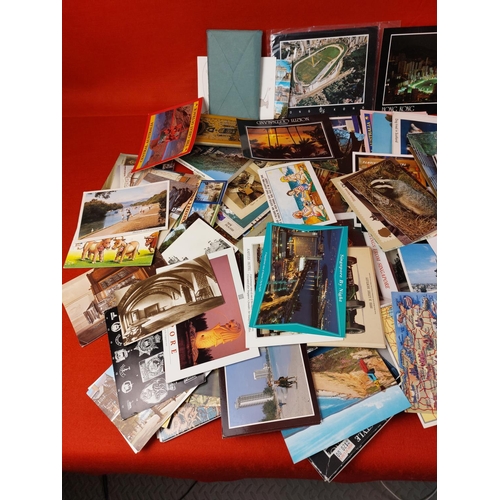 317 - Large collection of mixed postcards.