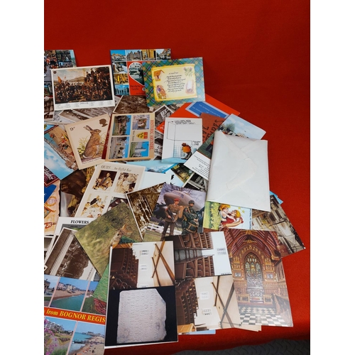 317 - Large collection of mixed postcards.