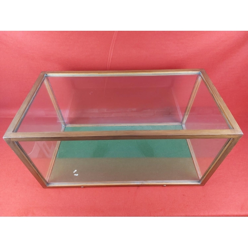 327 - Large glass display case. 29