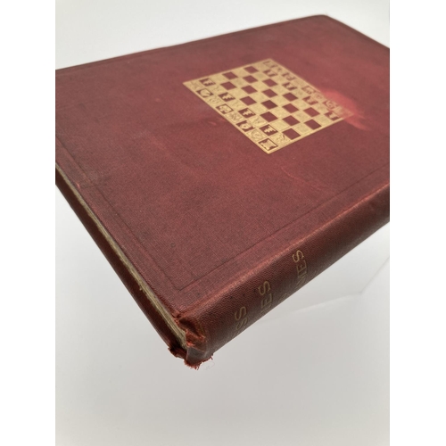 329 - Rare book on Chess Studies and End Games 1889, 2nd Edition Horwitz/Kling. Red cloth gilt-decoration.... 