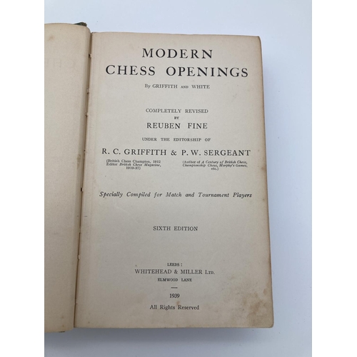 332 - Modern Chess Openings, published by Whitehead Miller  Alexander Alekhine, My Best Game of Chess 1924... 