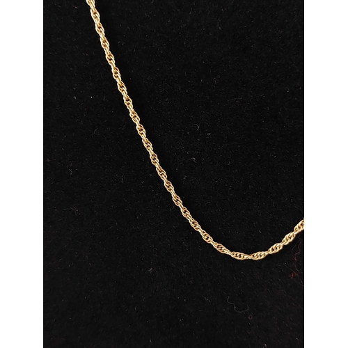 35 - 9ct gold necklace 2.4 grams