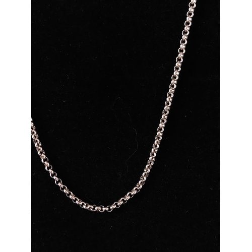 36 - 9ct rose gold necklace 7.3 grams 47 cm