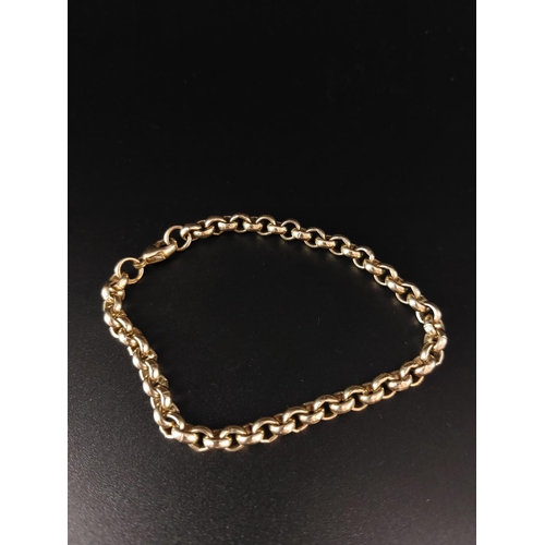 41 - 9ct gold bracelet 14.6 grams 18.5cm