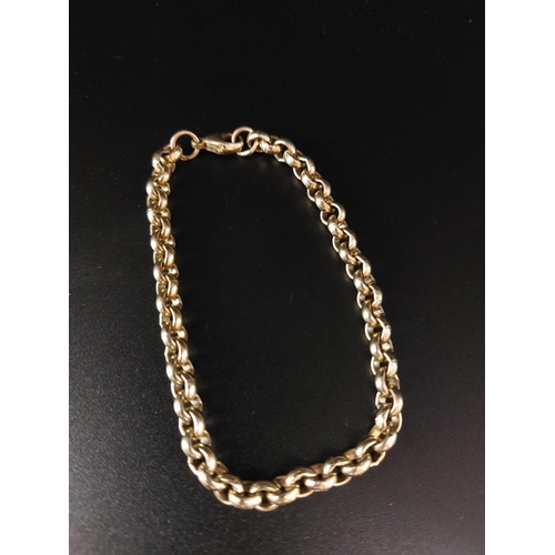 41 - 9ct gold bracelet 14.6 grams 18.5cm