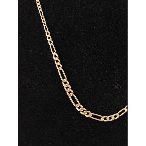 47 - 9ct gold necklace, length 18