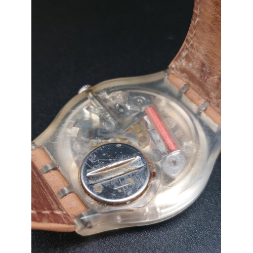 95 - Vintage swatch watch with original strap.