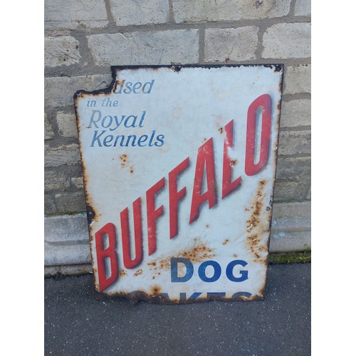 284 - Buffalo dog food enamel sign