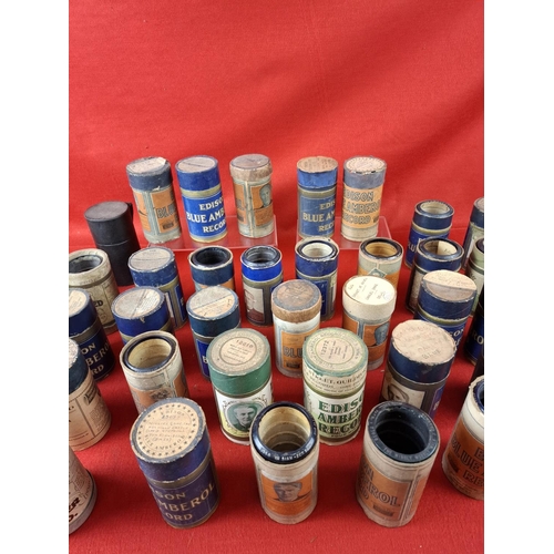 134 - Collection of 39 Amberol Phonograph cylinder records. Cylinders in good condition for age