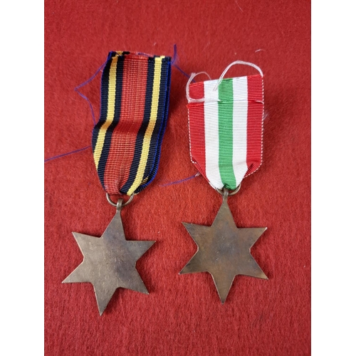 161 - 2 WW2 medals The Burma Star and The Italy Star both full size