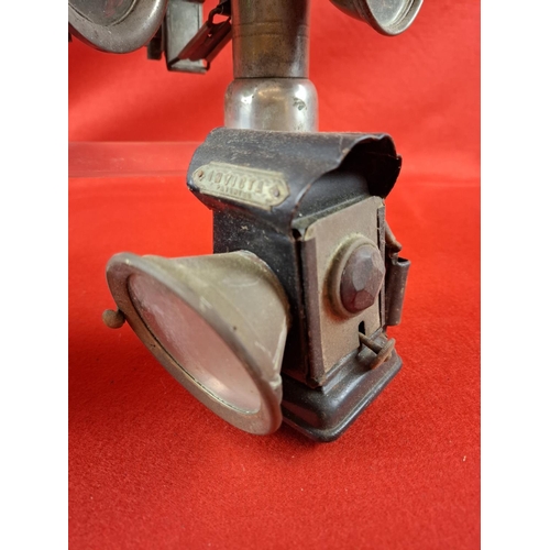 181 - Collection of 4 antique cycle lamps various makers