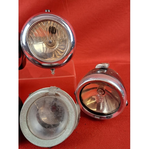 184 - Collection of 6 vintage cycle lamps inc Lucas/Powell and Hanmer