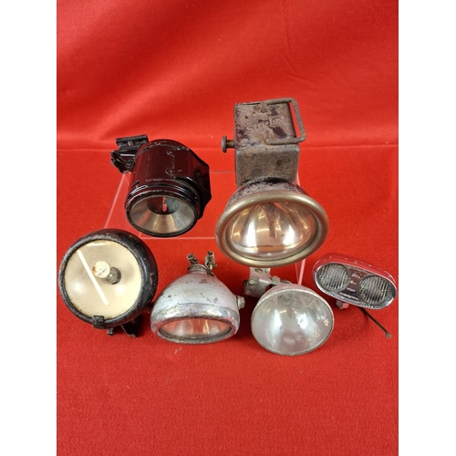 185 - Collection of 6 cycle lamps