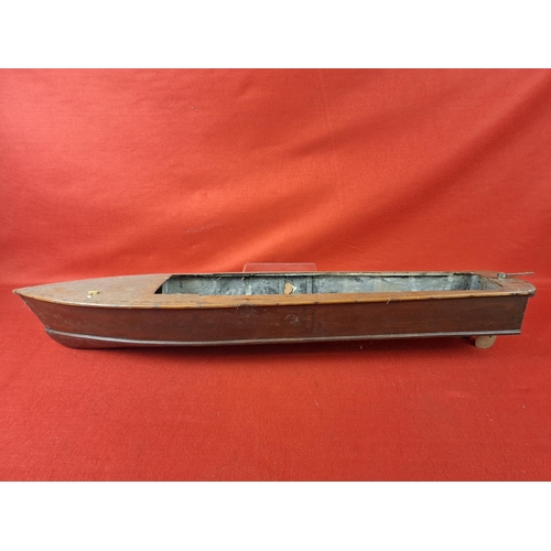 296 - Antique Wooden steam boat hull 33