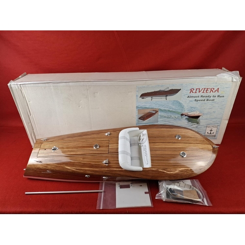 298 - Equipage Riviera RC speed boat brand new in original box never been used. Stunning looking model. 32... 