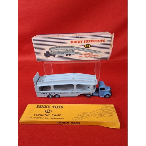 300 - Dinky Supertoys 982 Pullmore Car Transporter with loading ramp and original box in superb condition.... 