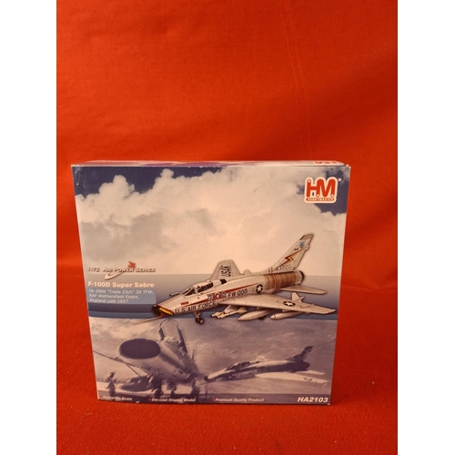 310 - Hobby Master die cast scale model Super Sabre jet new in box