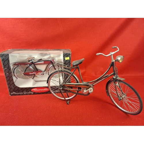 312 - 2 x die cast bicycles one boxed by Roadmaster