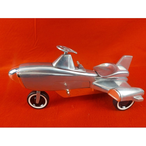 327 - Xonex Cleve Oh aluminium model Atomic Missile 3 wheeler. Moving parts pedals,steering wheel, gear st... 