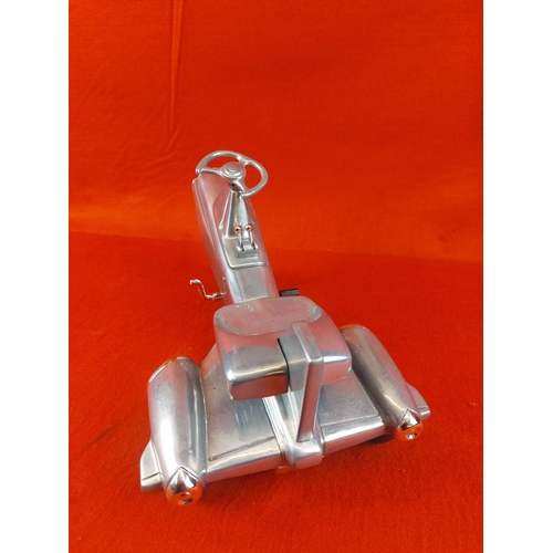 327 - Xonex Cleve Oh aluminium model Atomic Missile 3 wheeler. Moving parts pedals,steering wheel, gear st... 